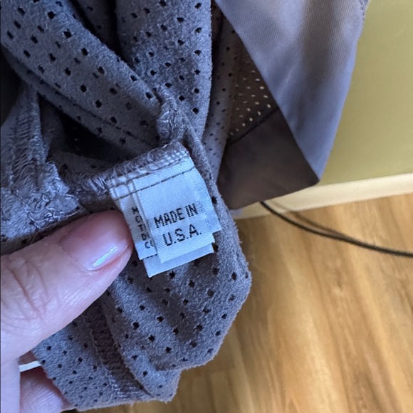 Gray Ruffled Open Front Cardigan - Picture 7 of 10